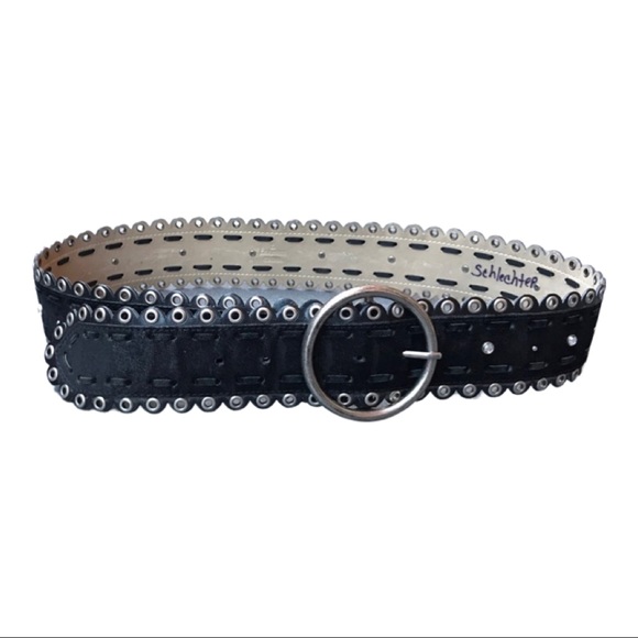 Anthropologie Accessories - Black suede leather belt